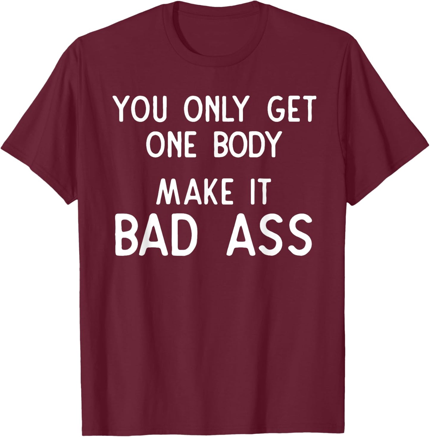 Gym Motivational Quote Gift Workout Fitness Meme Slogan T-Shirt - T-Shirt | Maroon