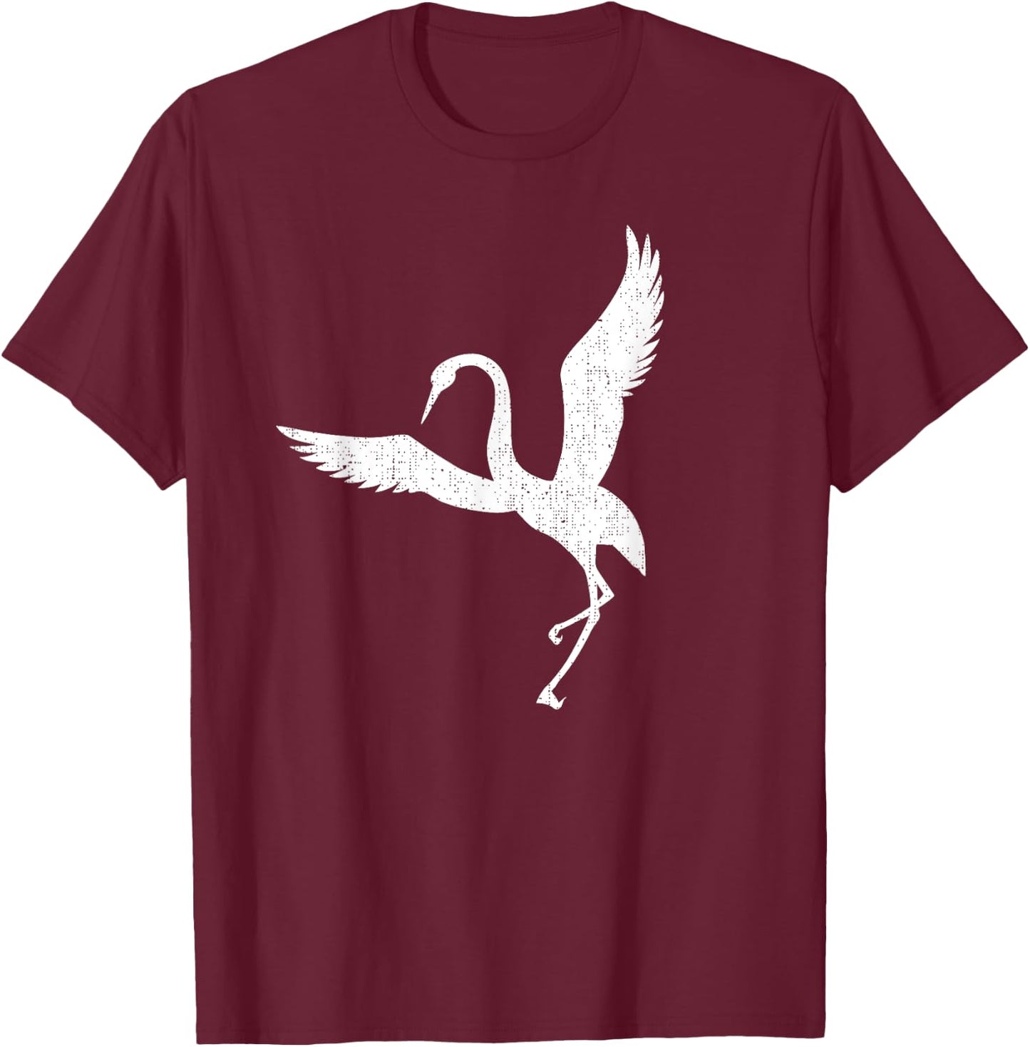 Sandhill Crane Heron design T-Shirt - T-Shirt | Maroon
