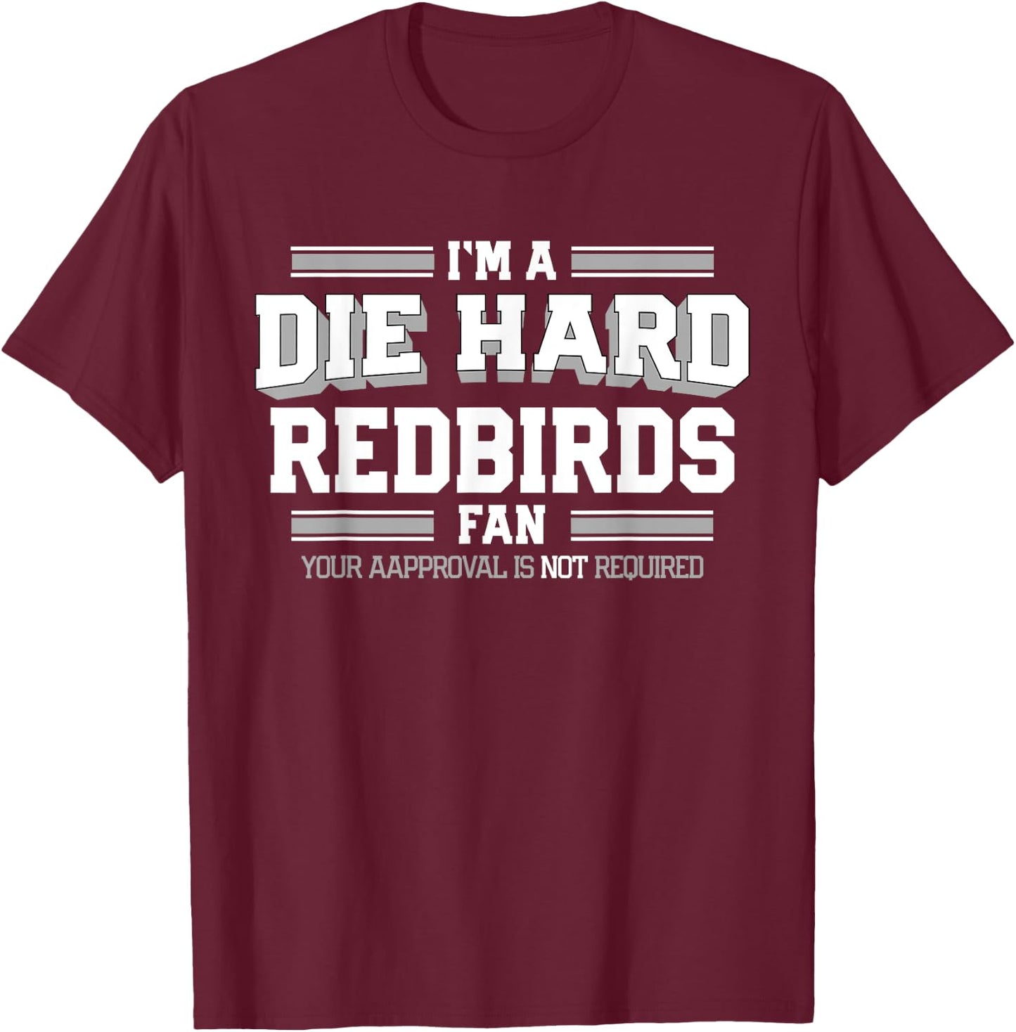 Redbirds Alton Die Hard Fan HS T-Shirt - T-Shirt | Maroon