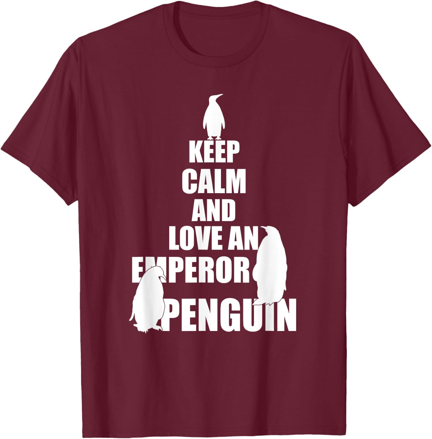Emperor Penguin Shirt T-Shirt - T-Shirt | Maroon