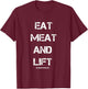 Carnivore Diet Eat Meat And Lift T-Shirt - T-Shirt | Maroon