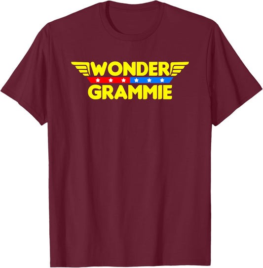 Wonder Grammie Mother's Day Gift Mom Grandma T-Shirt - T-Shirt | Maroon