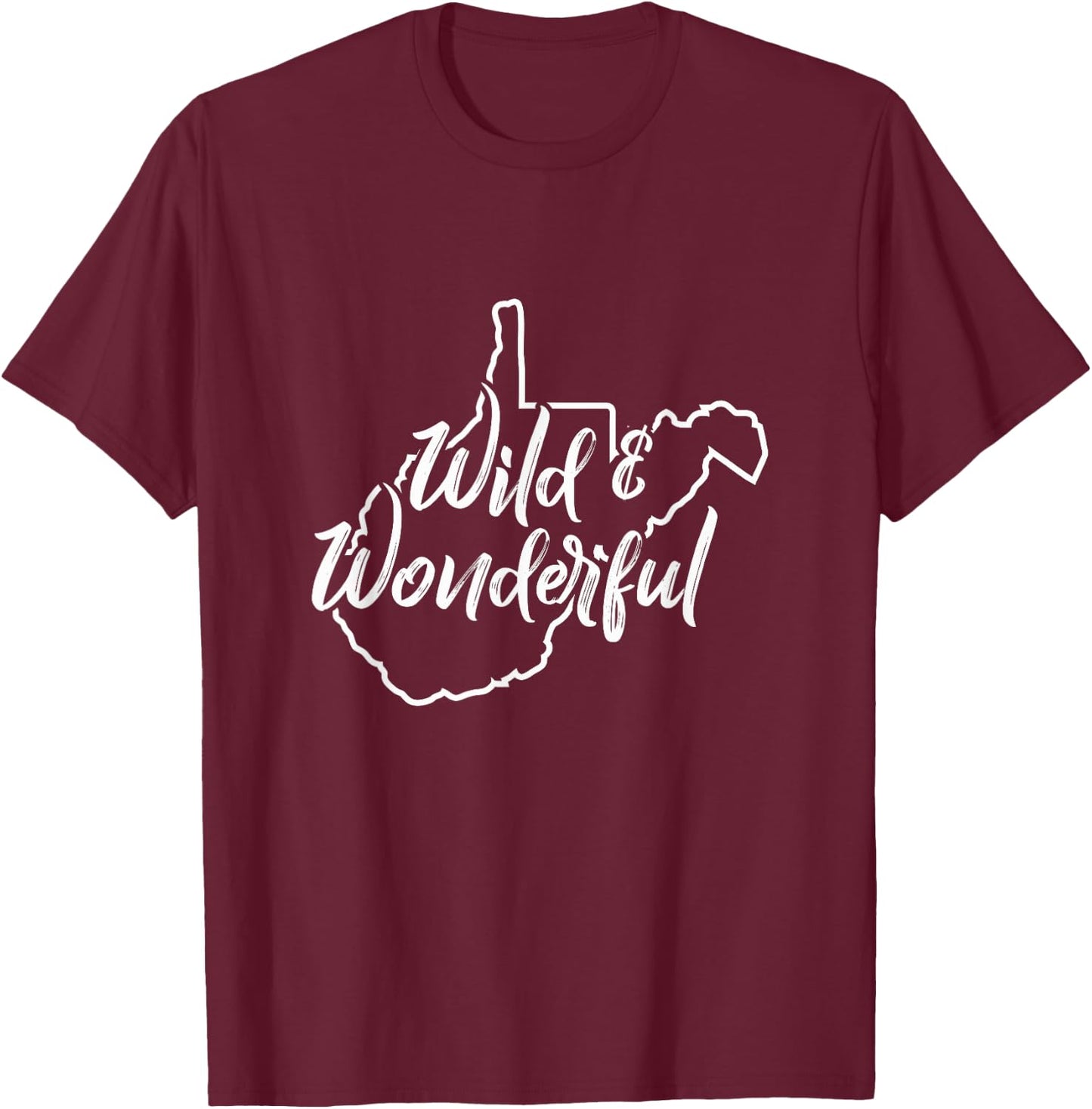 Wild And Wonderful West Virginia T-Shirt - T-Shirt | Maroon