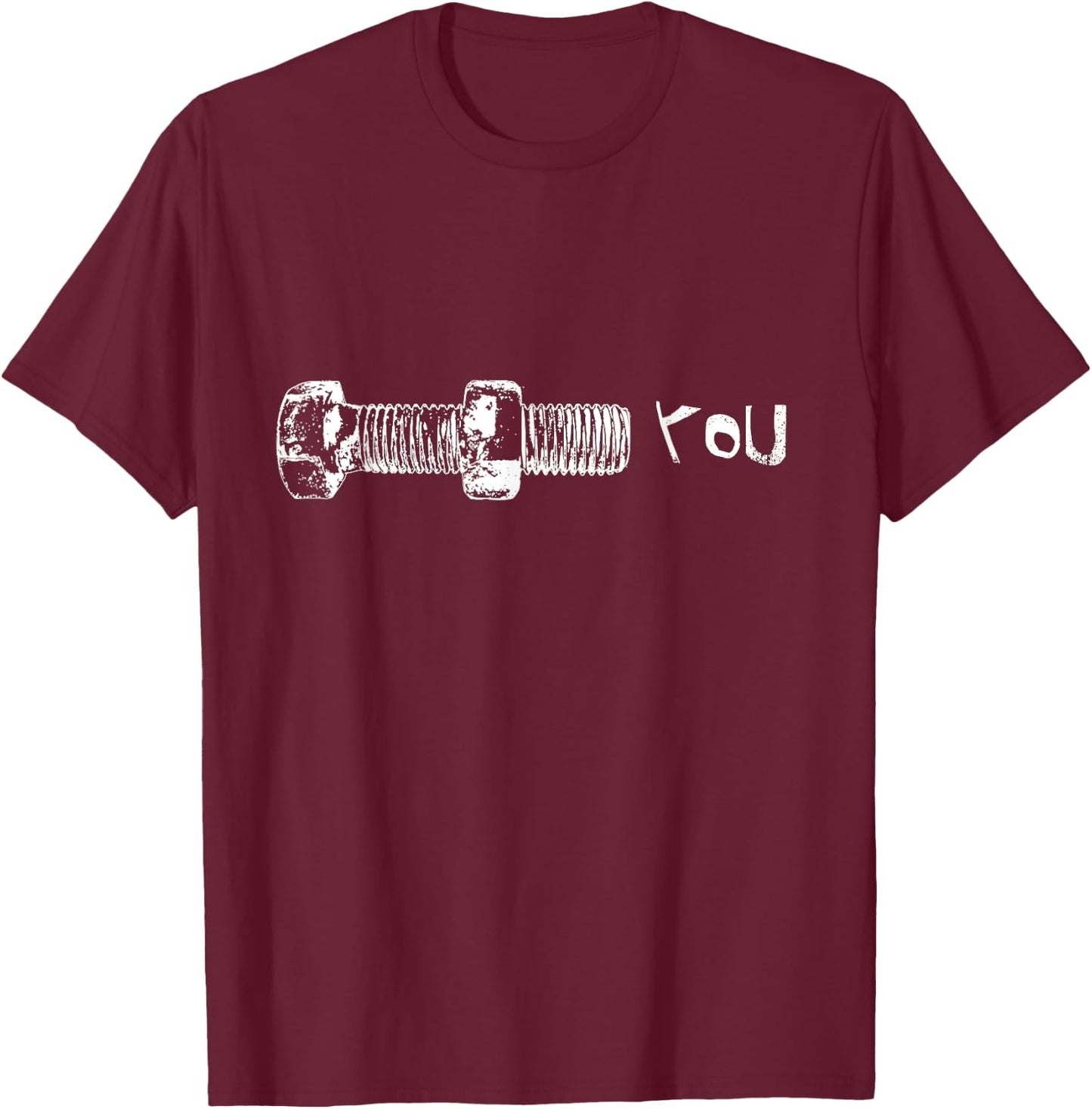Screw you shirt - screw you t shirt black T-Shirt - T-Shirt | Maroon