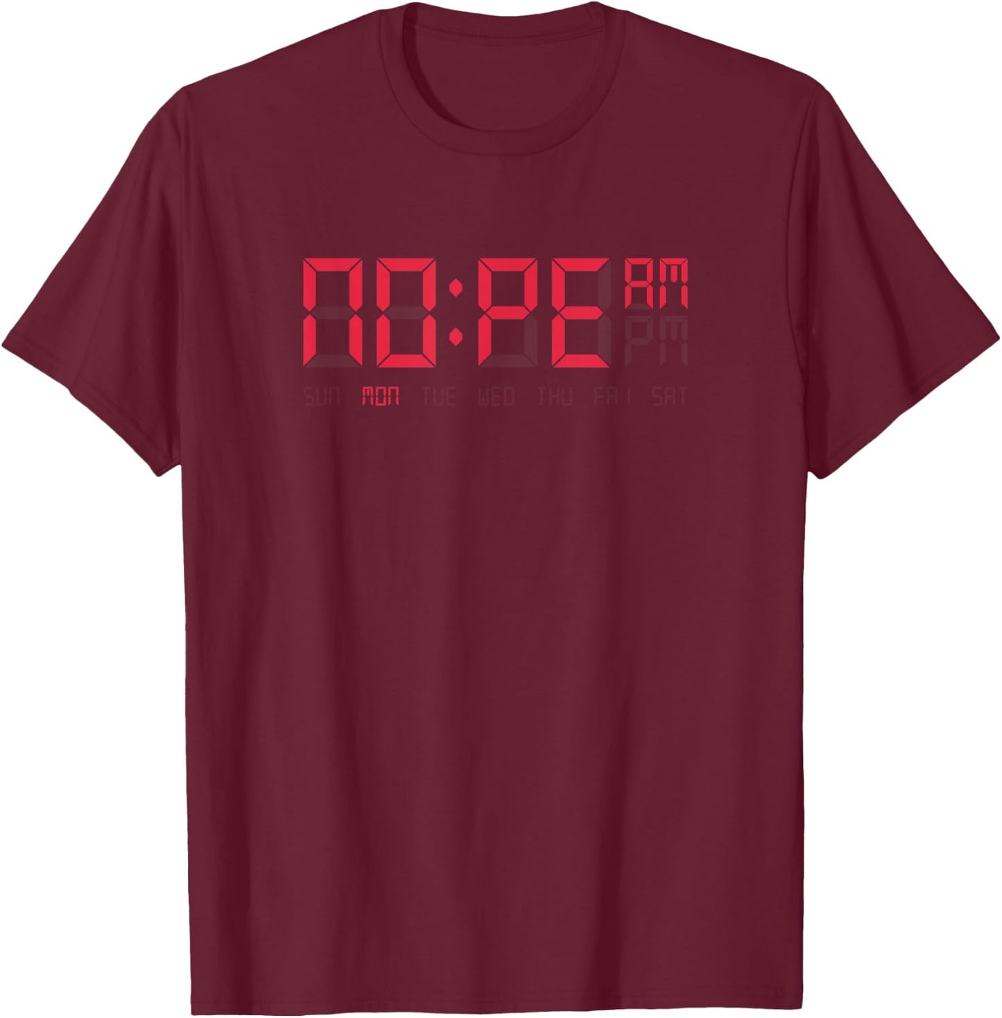 Nope O'Clock Funny Procrastinator Lazy Person Gift T-Shirt - T-Shirt | Maroon