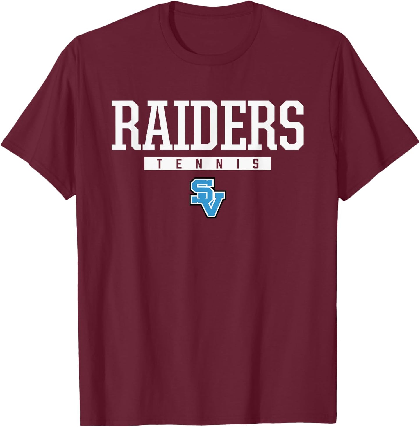 Seneca Valley Raiders Logo Tennis HS T-Shirt - T-Shirt | Maroon