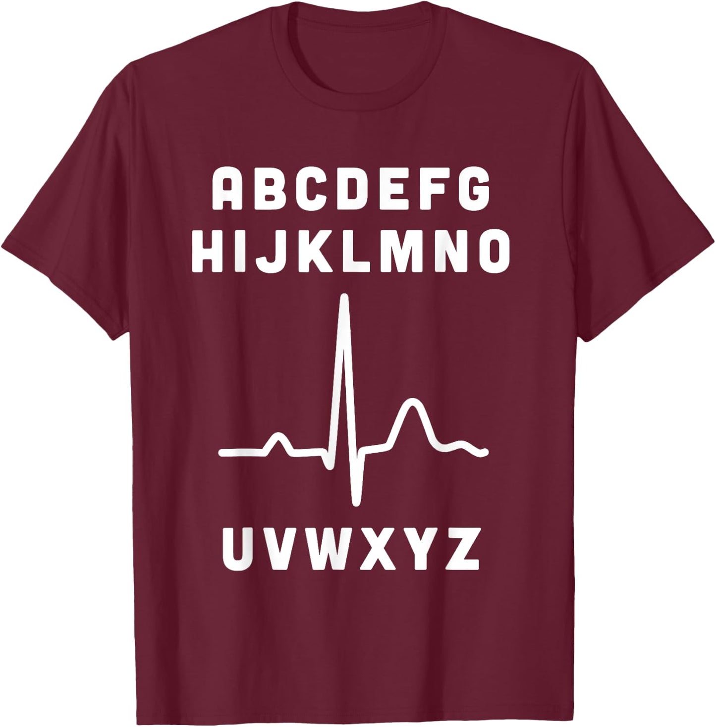 Nurse PQRST Alphabet Funny RN Gift, Nursing Jokes for Nurses T-Shirt - T-Shirt | Maroon