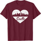 I Love Seattle - Seattle Shirt Gift Seattle Travel T-Shirt - T-Shirt | Maroon