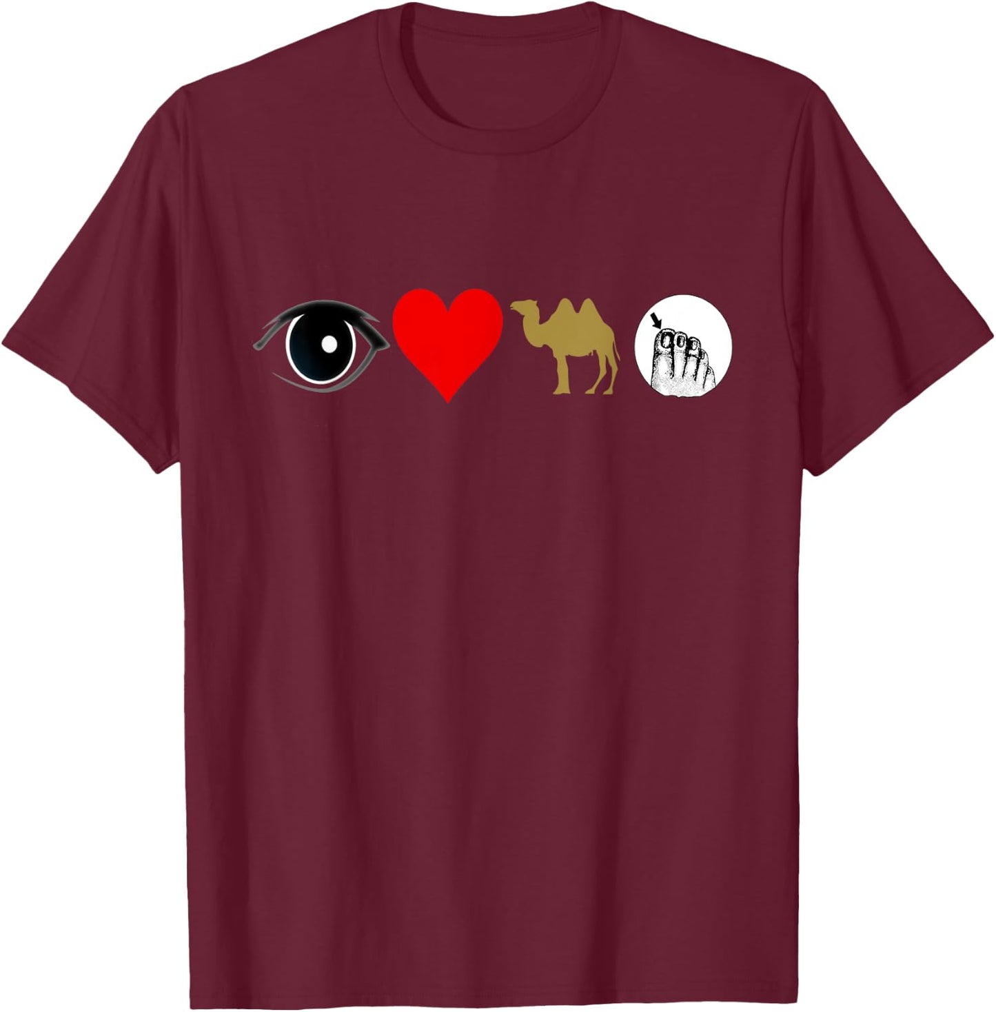 I love camel toe T-Shirt - T-Shirt | Maroon