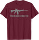 Black Rifles Matter | Funny Rifle Shooting Sports 2A T-Shirt - T-Shirt | Maroon
