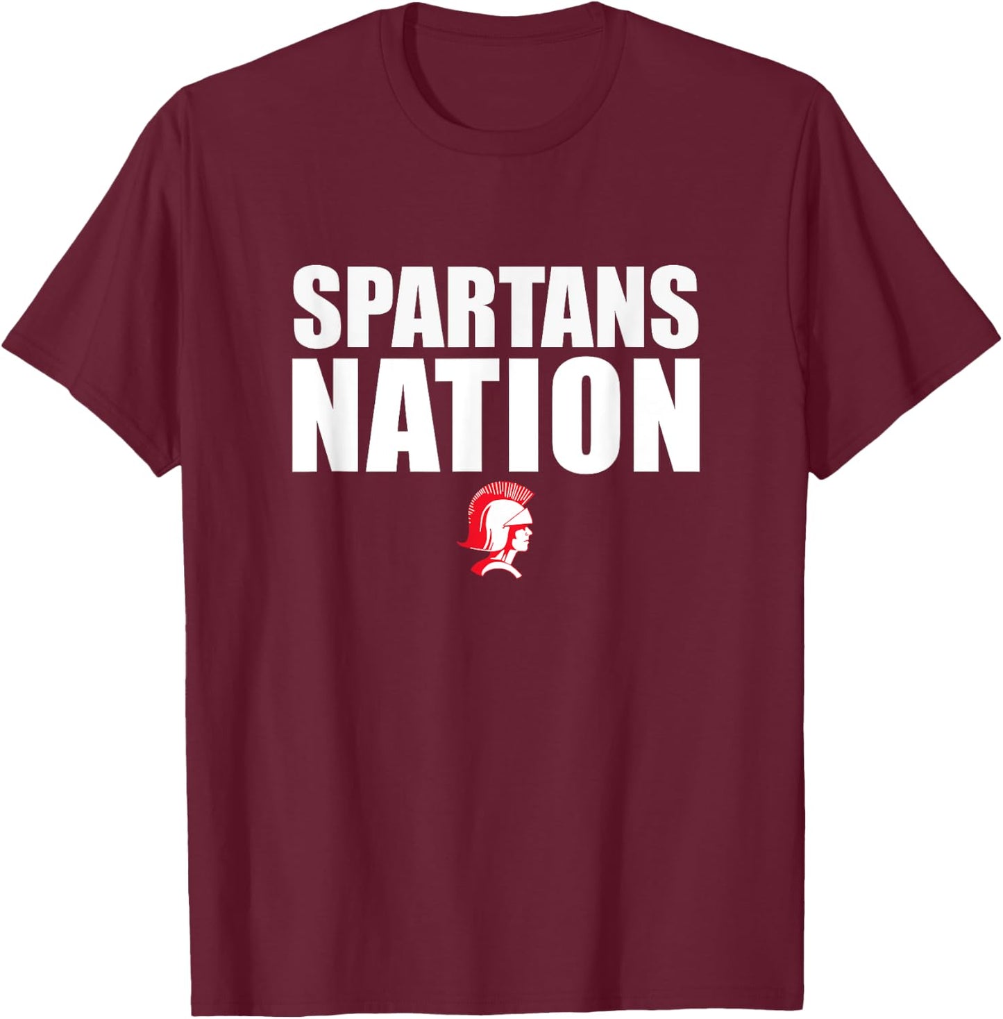 Connersville Spartans Logo Nation HS T-Shirt - T-Shirt | Maroon