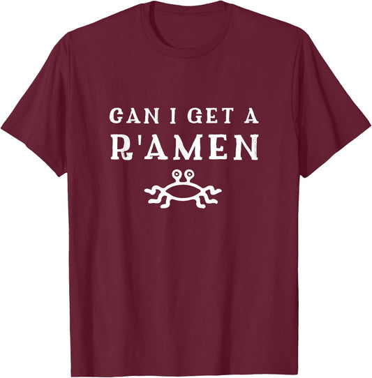 Church of the Flying Spaghetti Monster - Official - - Adult - Free Thinkers, Atheists, Pastafarians - Black - Small - Short Sleeve - - Funny FSM T-Shirt - T-Shirt | Maroon
