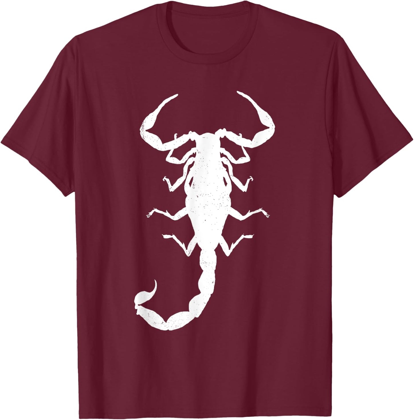 Cool Scorpion Design , Women, Teens Kids White Print T-Shirt - T-Shirt | Maroon