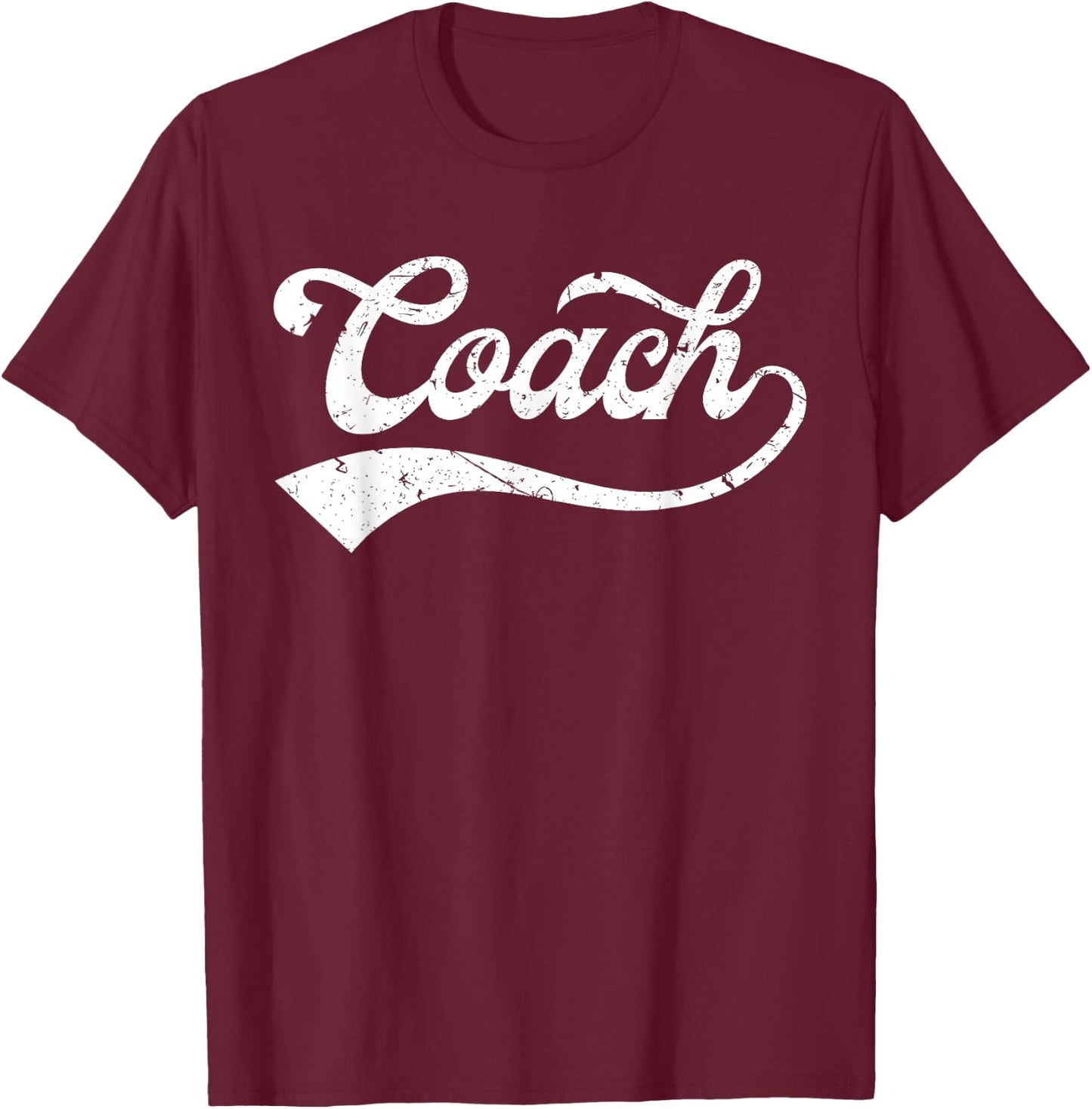 Coach Vintage Distressed Personal Trainer Coaching Gift T-Shirt - T-Shirt | Maroon