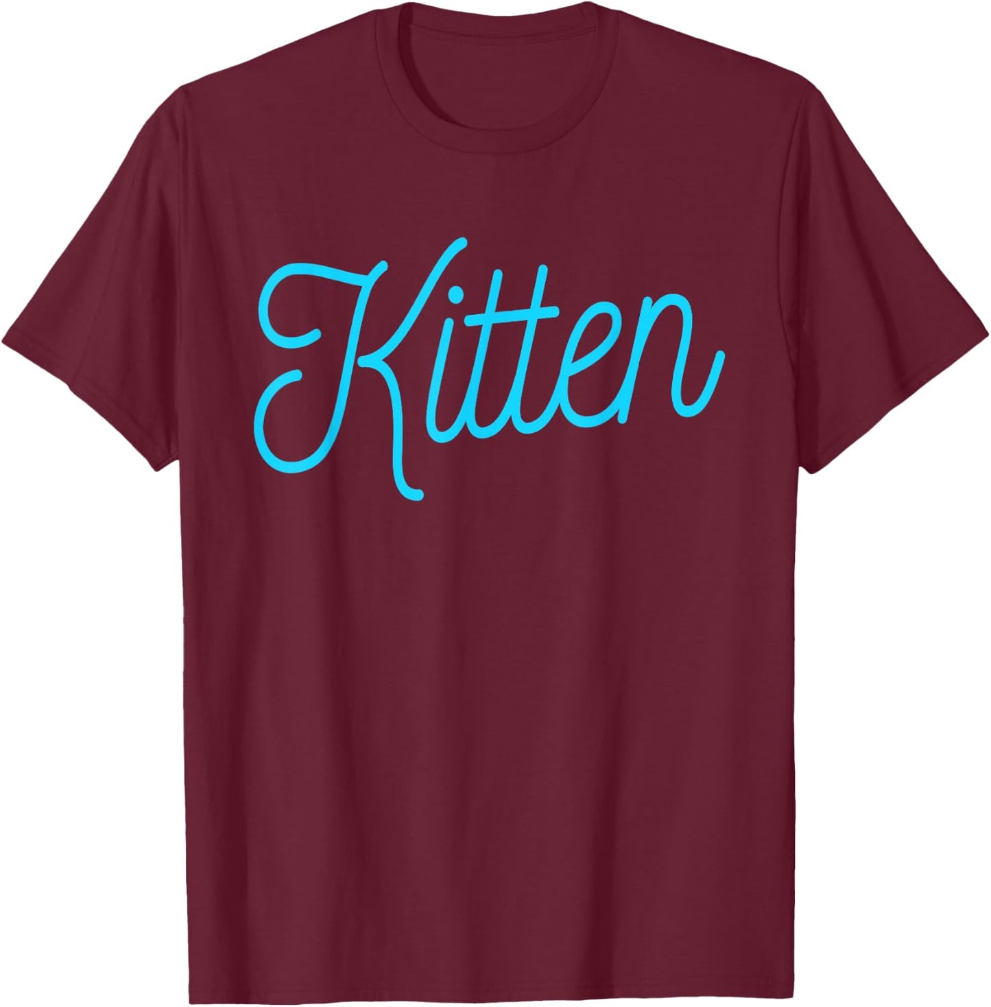 Kitten Shirt KittenPlay Gift Bdsm Ddlg Abdl Petplay T-Shirt - T-Shirt | Maroon