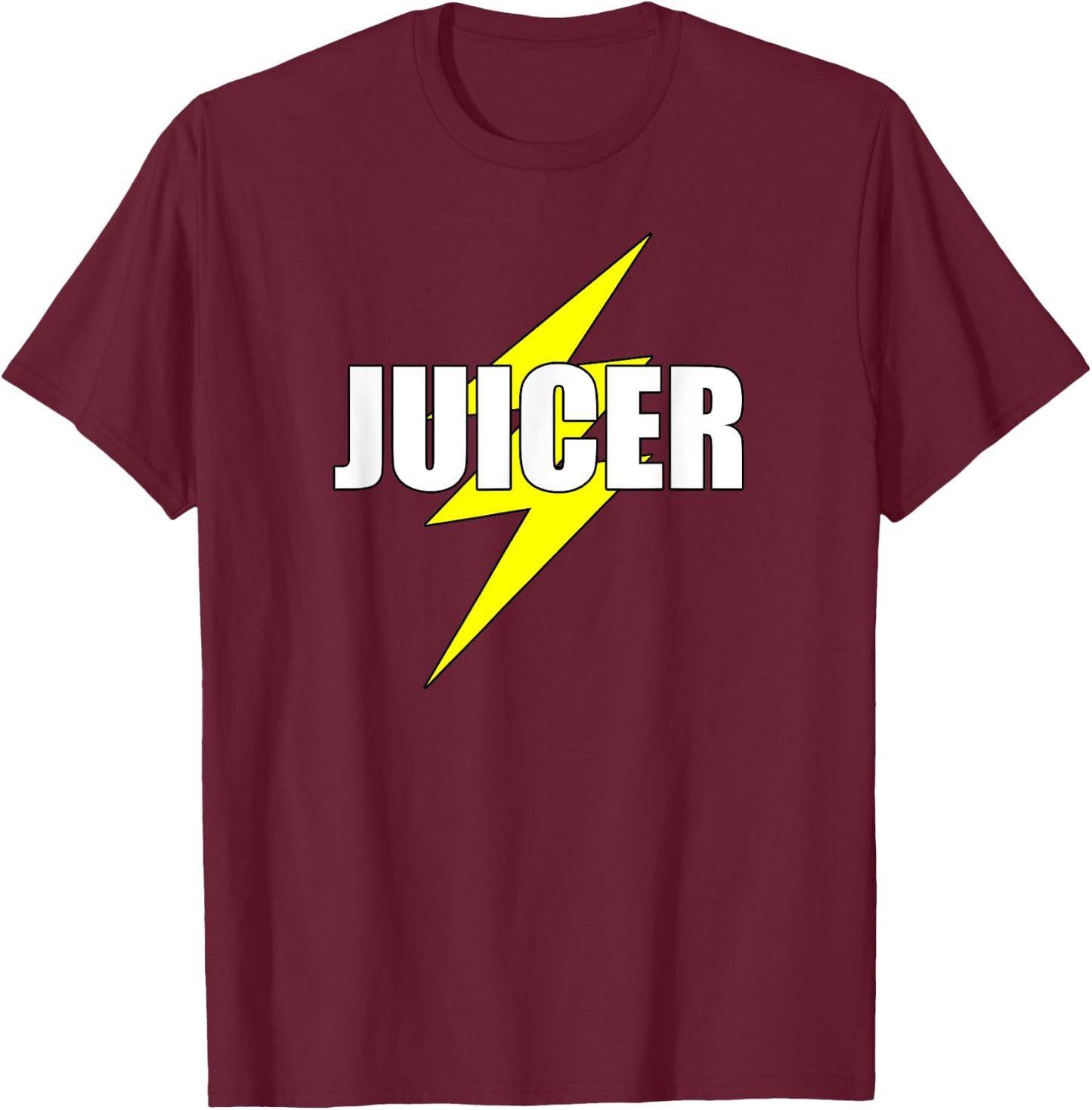 "Juicer" Electrician Gaffer Film Production Business T Shirt T-Shirt - T-Shirt | Maroon