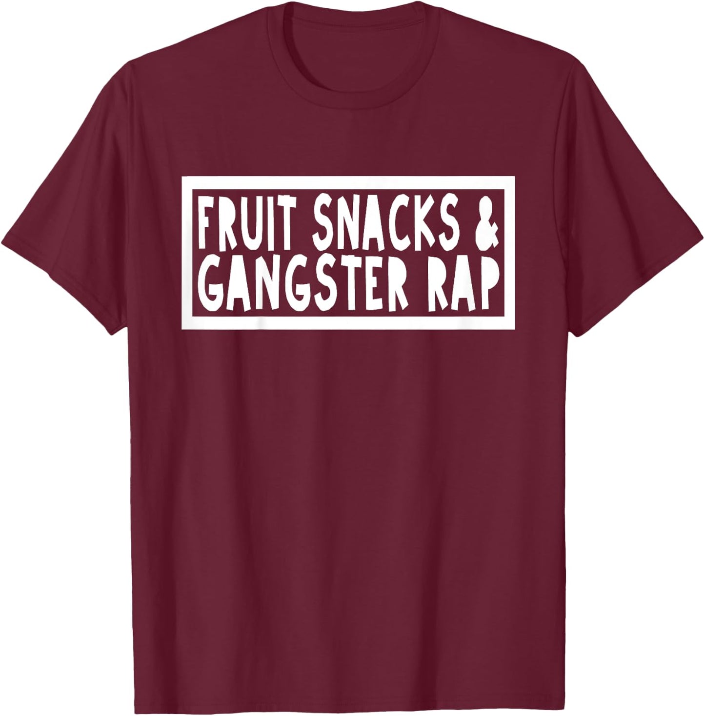 Kids Fruit Snacks & Gangster Rap Funny Boy Toddler Kid T-Shirt - T-Shirt | Maroon
