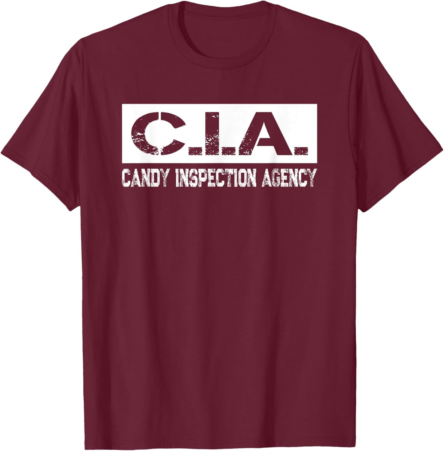 Candy Inspection Agency Matching Group Halloween Costume T-Shirt - T-Shirt | Maroon