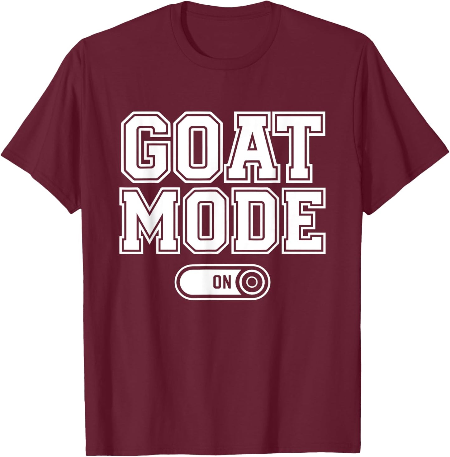 Goat Mode On Costume Funny Mountain Climber Animal T-Shirt - T-Shirt | Maroon