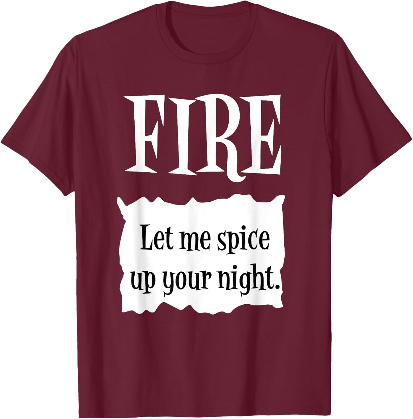 FIRE - Hot Packet Halloween Taco Costume T-Shirt - T-Shirt | Maroon