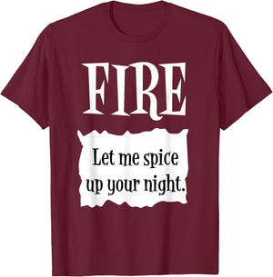 FIRE - Hot Packet Halloween Taco Costume T-Shirt - T-Shirt | Maroon