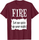 FIRE - Hot Packet Halloween Taco Costume T-Shirt - T-Shirt | Maroon