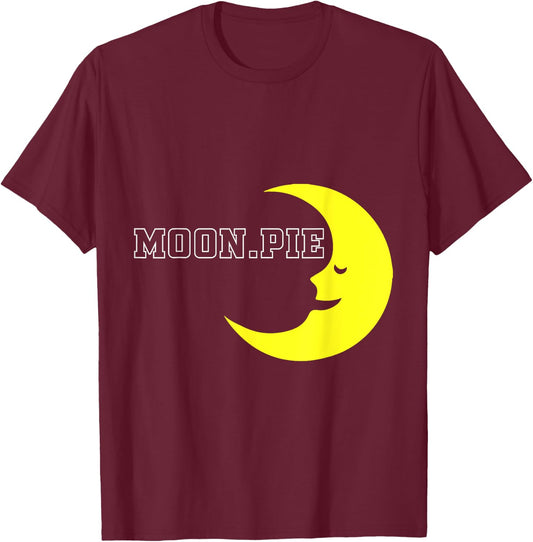 Cute Graphic - Moon Pie T-Shirt - T-Shirt | Maroon