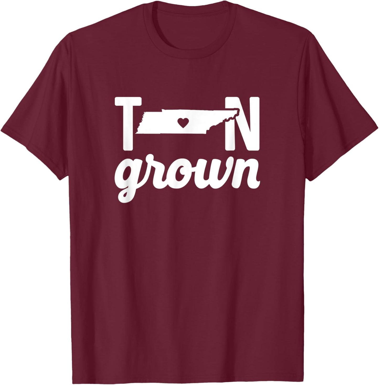 Tennessee Cute TN State Grown Home Gift T-Shirt - T-Shirt | Maroon