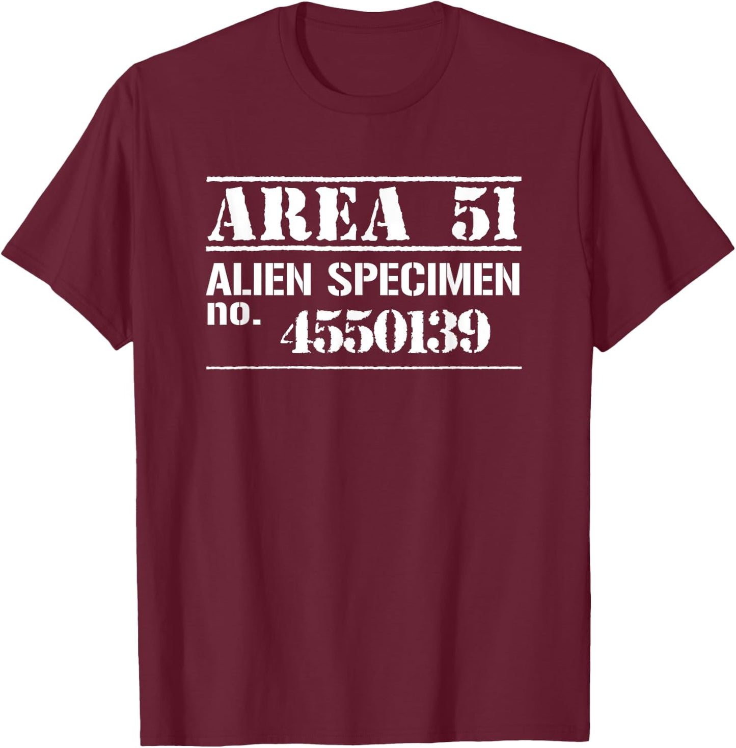 Funny Area 51 Escaped Alien Halloween Costume T-Shirt - T-Shirt | Maroon