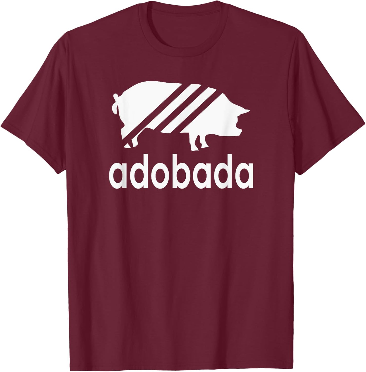 Pork Adobada Retro Vintage Parody T-Shirt - T-Shirt | Maroon