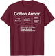 Cotton Armor: Role Playing T-Shirt - T-Shirt | Maroon