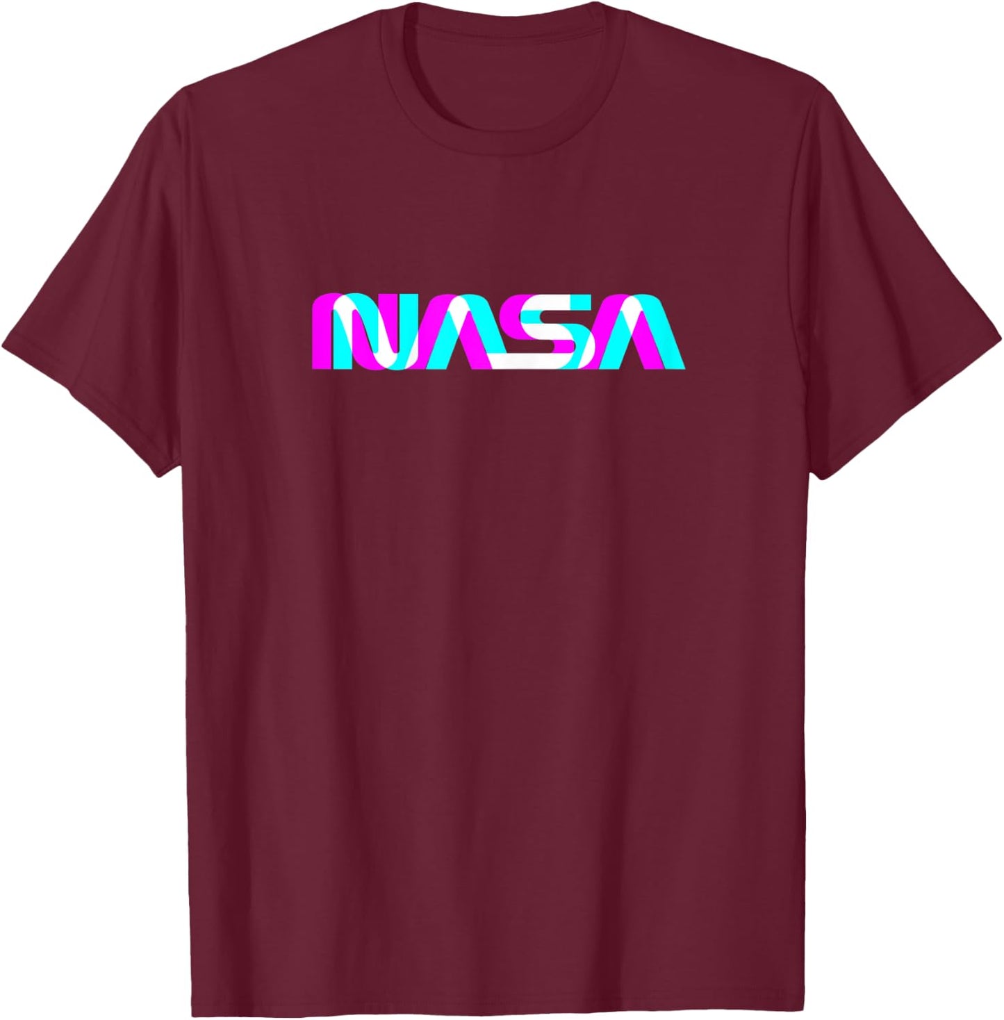 Classic NASA Worm Logo Space Aerospace Engineers T-Shirt - T-Shirt | Maroon