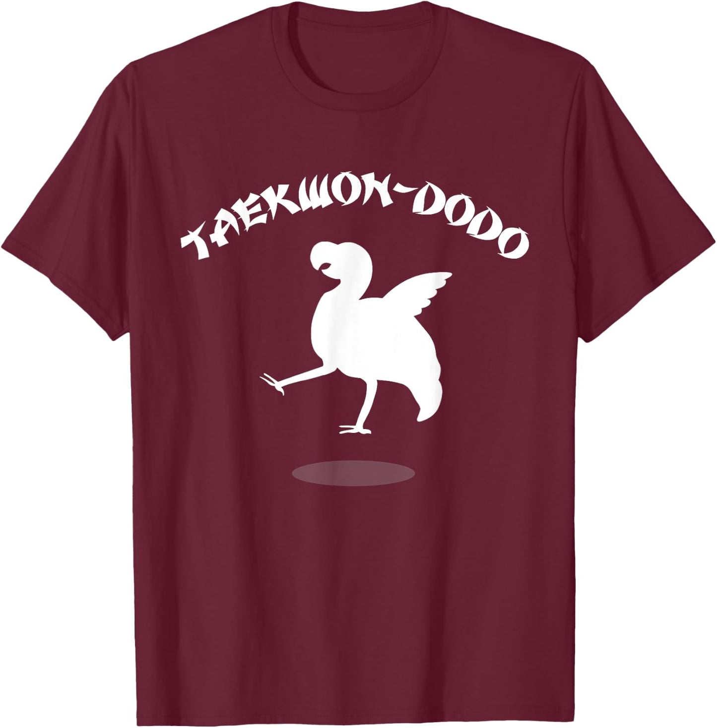 Taekwondo Shirt, DoDo Bird, Tae Kwon Do Martial Arts T-Shirt - T-Shirt | Maroon