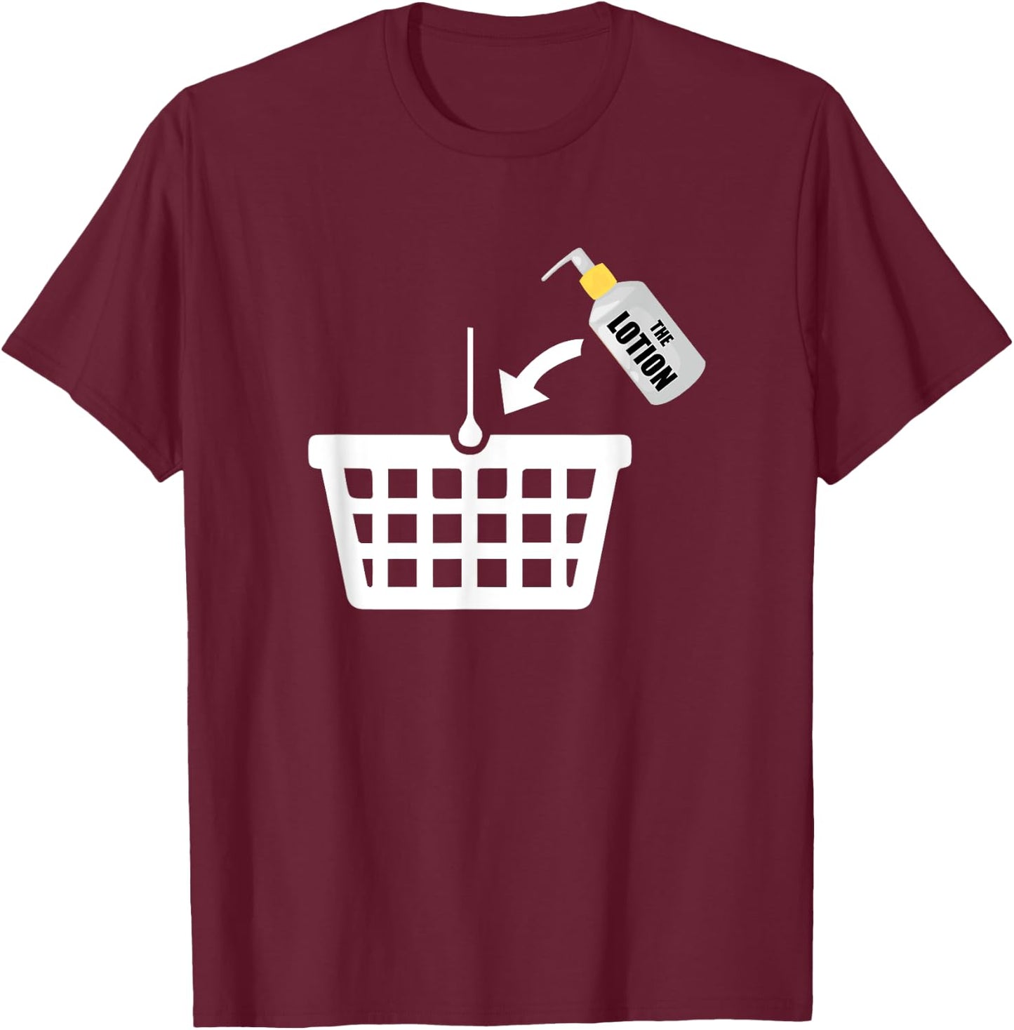 Put the Lotion in the Basket Halloween Torture T-Shirt - T-Shirt | Maroon