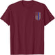 We Got Your Six Thin Blue Line American Flag T-Shirt - T-Shirt | Maroon