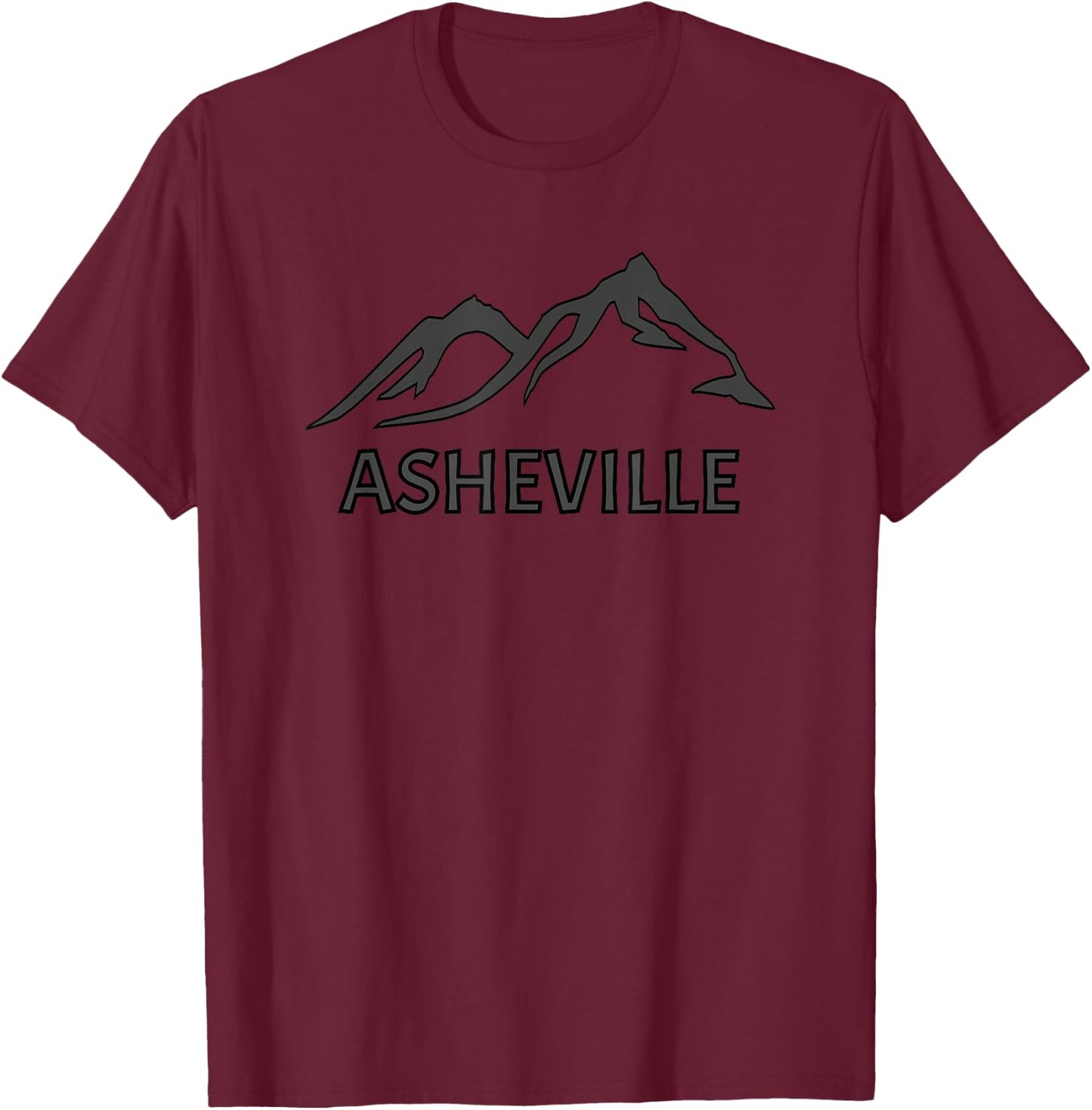 WNC Asheville Mountains NC Blue Ridge North Carolina Hiking T-Shirt - T-Shirt | Maroon