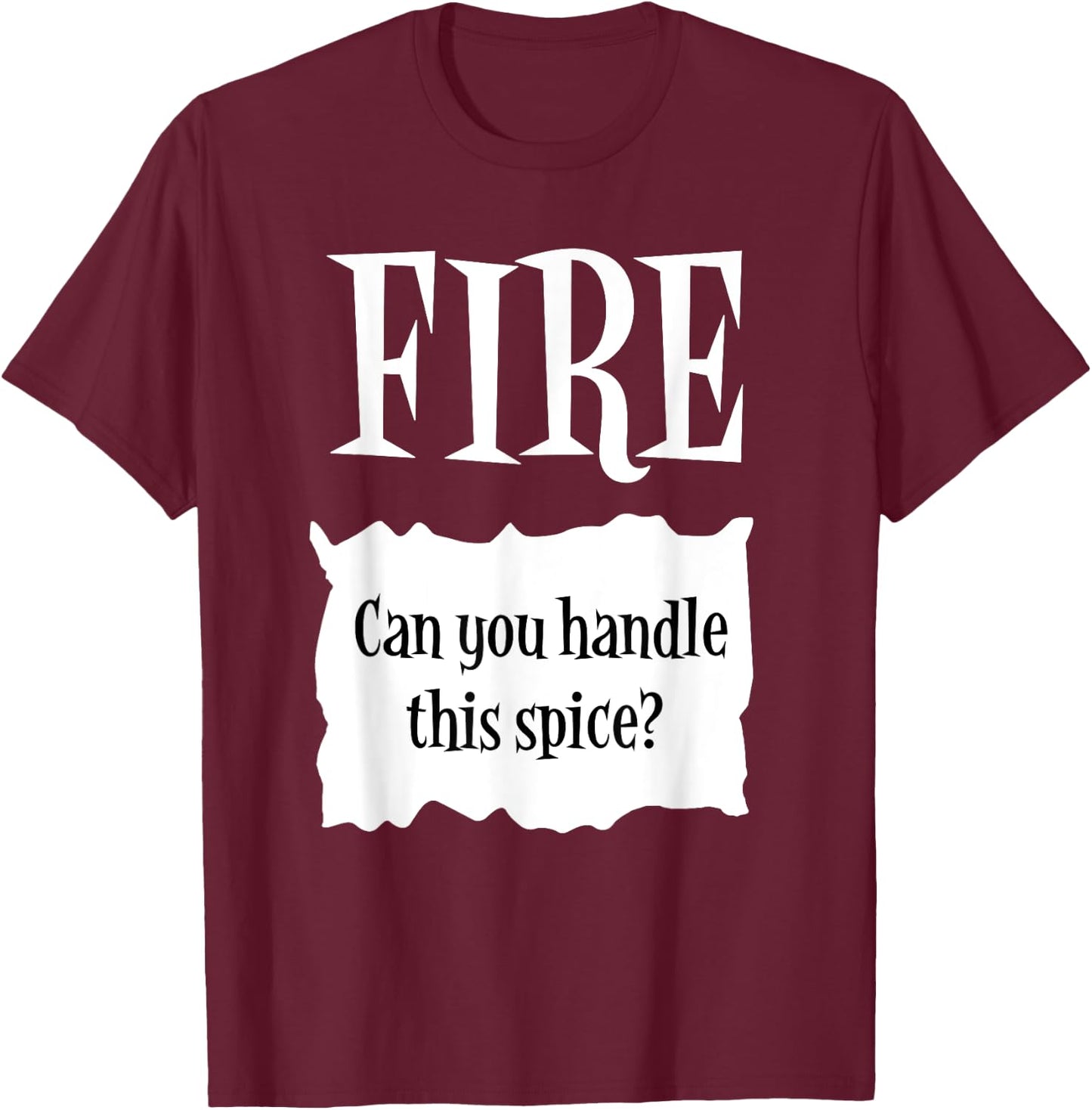 FIRE - Hot Packet Halloween Taco Costume T-Shirt - T-Shirt | Maroon