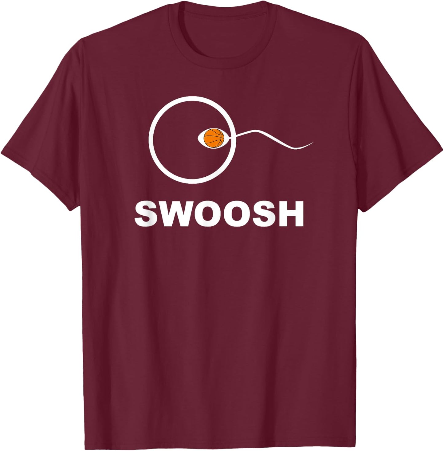 Basketball Pregnancy Shirt Funny Expectant Father T-Shirt - T-Shirt | Maroon