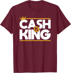Cash is King Cash Flow Entrepreneur Christmas Birthday Gift T-Shirt - T-Shirt | Maroon