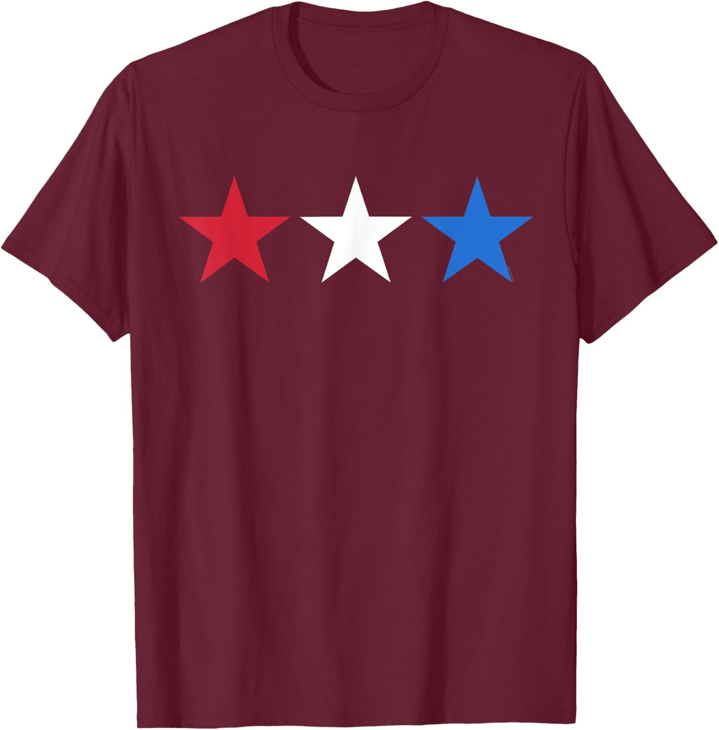 USA Patriotic Shirt American Flag Stars Cool 4th of July Women Kids Men T-Shirt - T-Shirt | Maroon