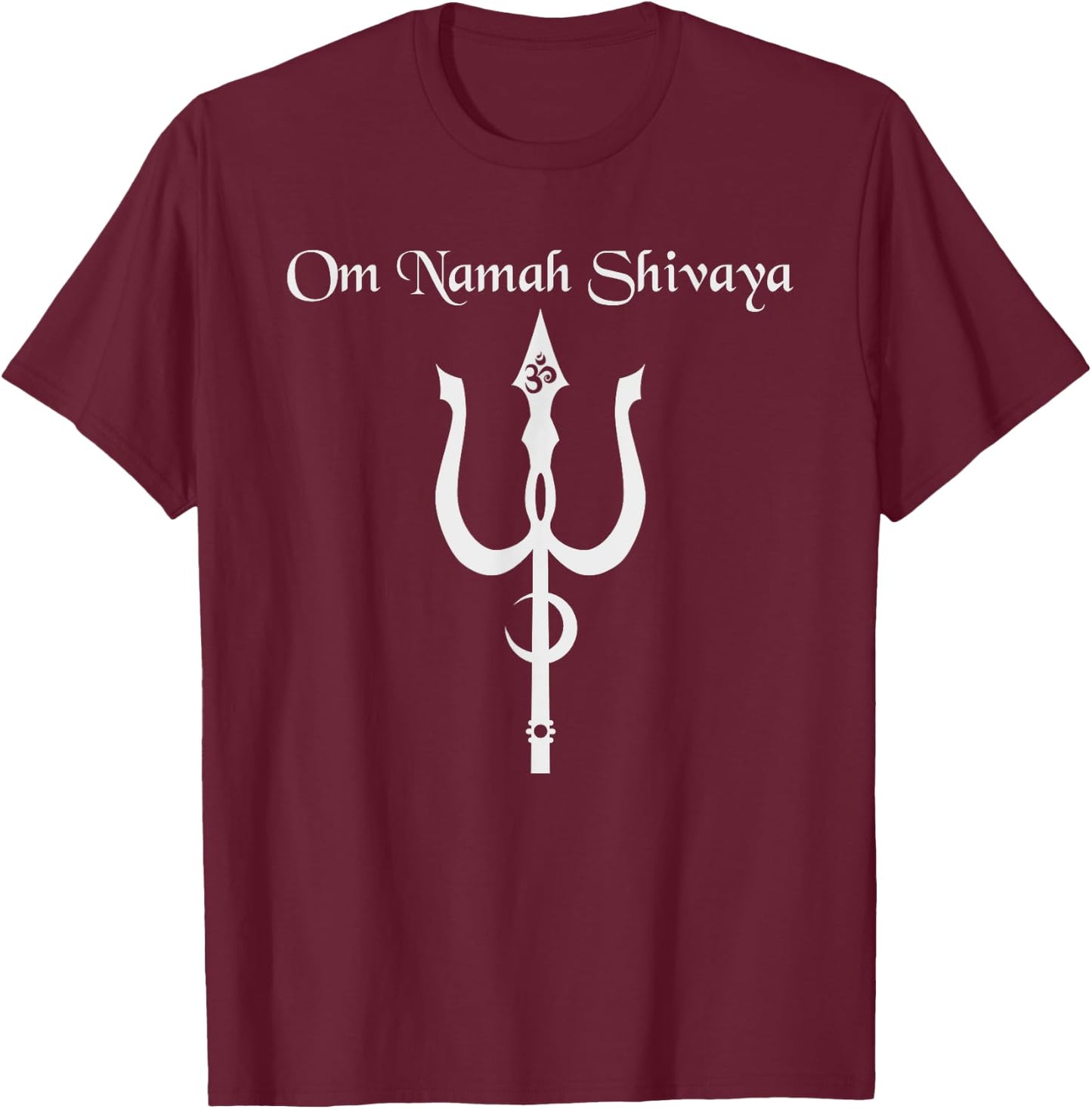 Kundalini Yoga Mantras Om Namah Shivaya T-Shirt - T-Shirt | Maroon