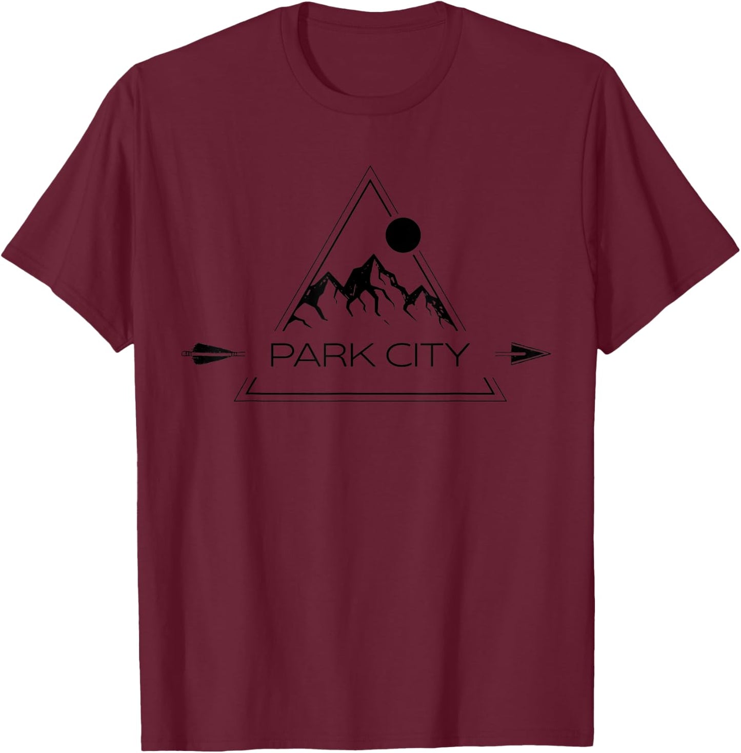 Park City Shirt | Cool Park City Utah Mountain Souvenir Gift T-Shirt - T-Shirt | Maroon