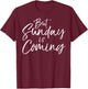 But Sunday is Coming Shirt Cute Christian Easter Shirt T-Shirt - T-Shirt | Maroon