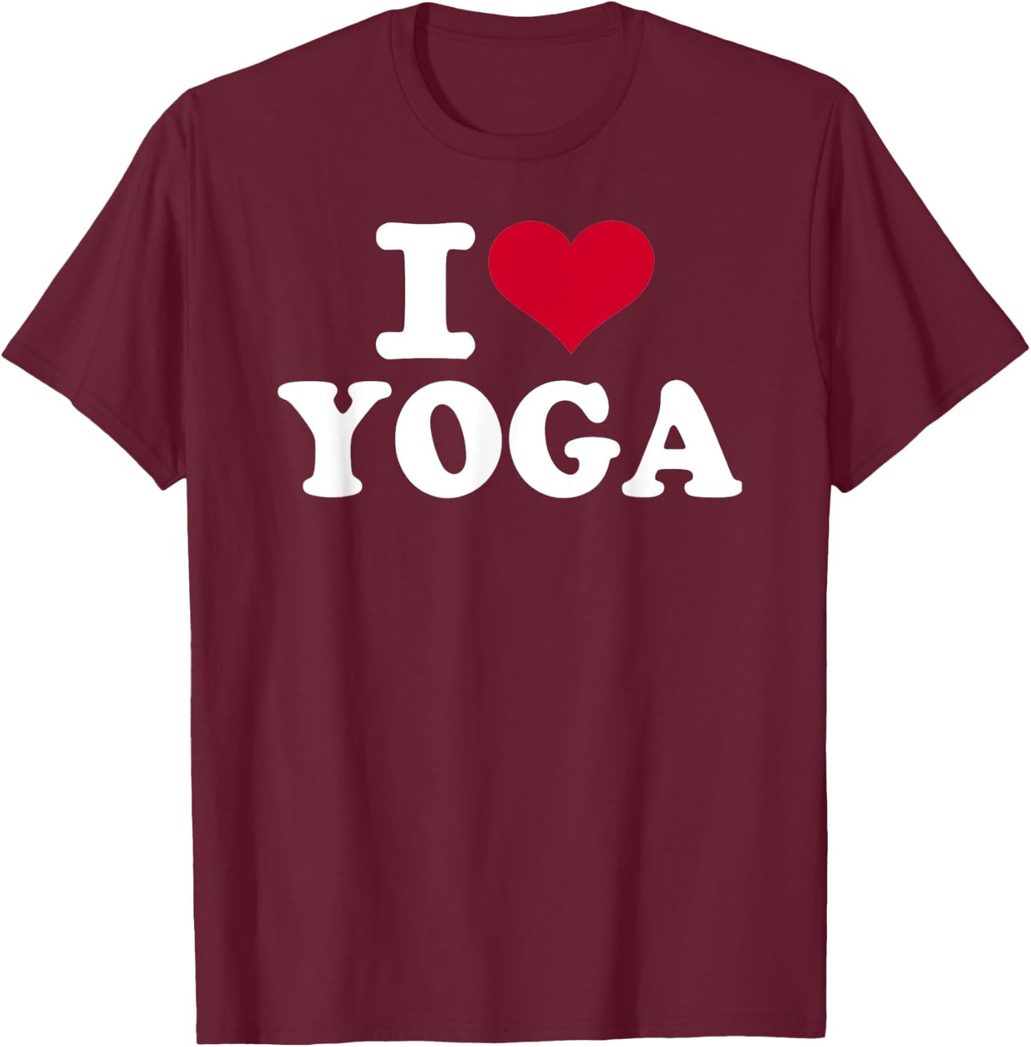 I love yoga T-Shirt - T-Shirt | Maroon