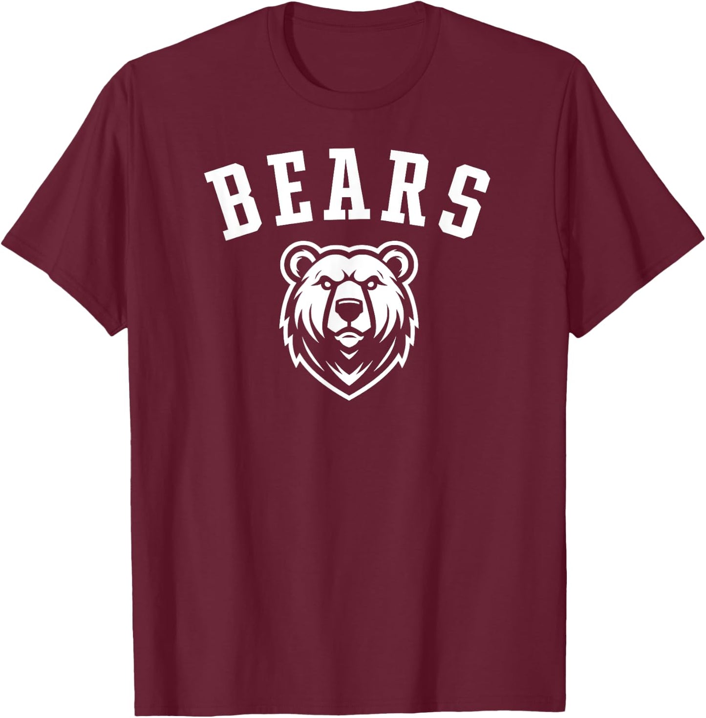 Bears Mascot for Players and Fans T-Shirt - T-Shirt | Maroon