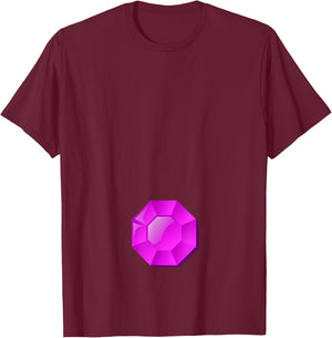 Troll Costume - Gem Belly Button T-Shirt - T-Shirt | Maroon
