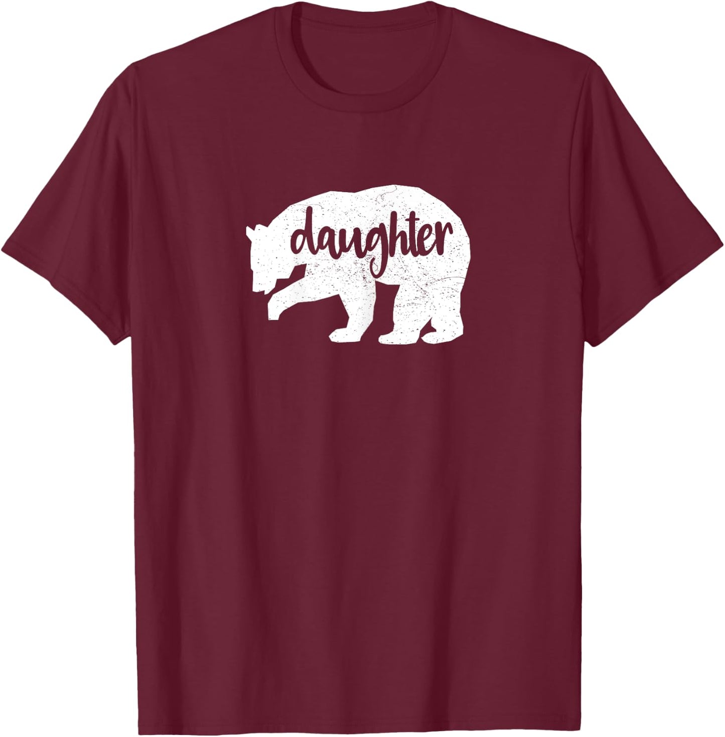 DAUGHTER BEAR Family Kids T-Shirt - T-Shirt | Maroon