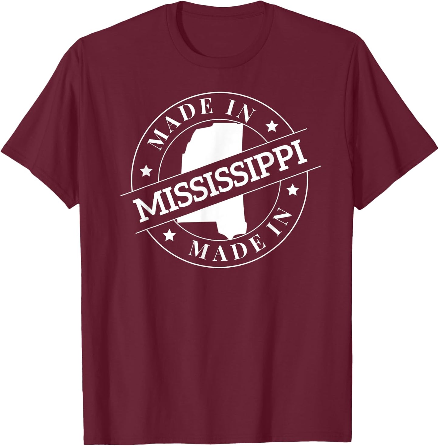 Made In Mississippi T-Shirt - T-Shirt | Maroon