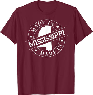 Made In Mississippi T-Shirt - T-Shirt | Maroon