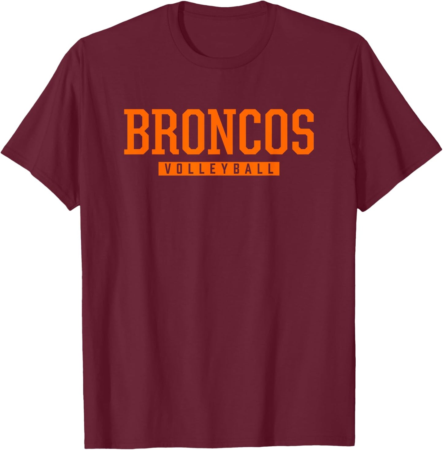 Homestead Broncos Volleyball HS T-Shirt - T-Shirt | Maroon